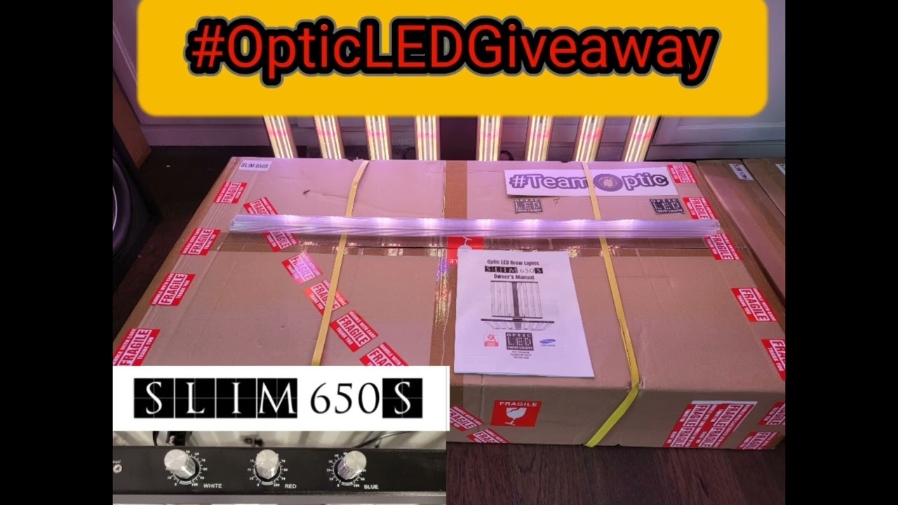 Slim 650S LED Giveaway - 650 watt Triple Dimmer 3.15 umols/j #OpticLEDGiveaway