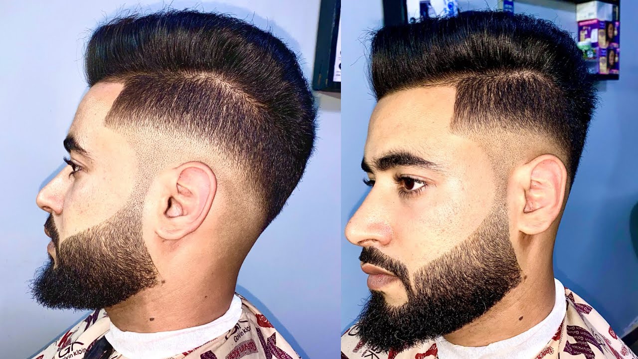 تدريج في مكانه مع تدريج اللحية وتحديدها بأبسط المعدات (دگراضي في بلاصتها)🔥💈