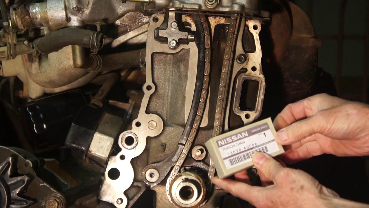 11 Nissan KA24E Hydraulic Tensioner and Chain Guide Revisions