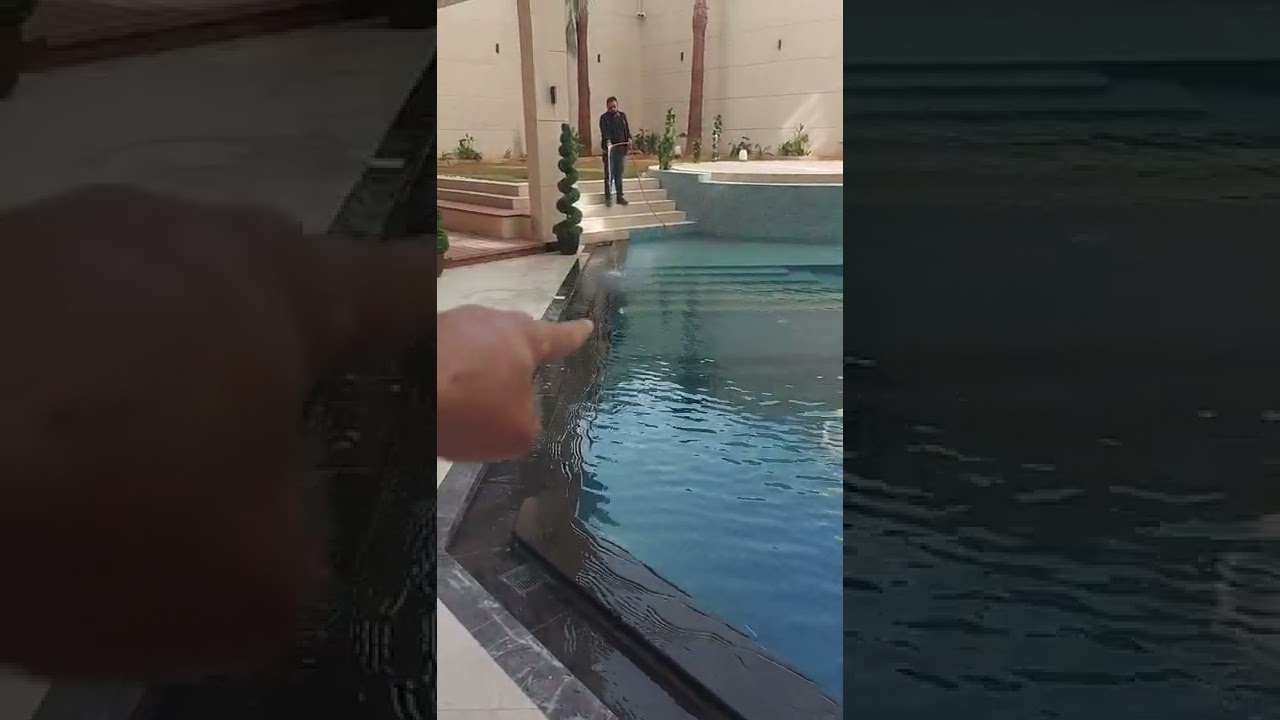مسبح اوفر فلو مشكلة الوزنية مسبح اوفر فلو يصب من طرف واحد ميزانية بلاط مسبح اوفر فلو 0566042553