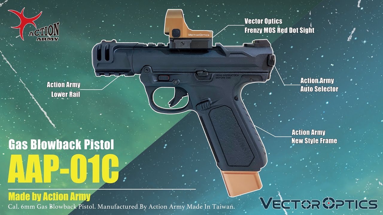 【Airsoft ＃127】Action Army AAP-01C Gas Blowback Pistol！| 是再創顛峰 還是炒冷飯！？
