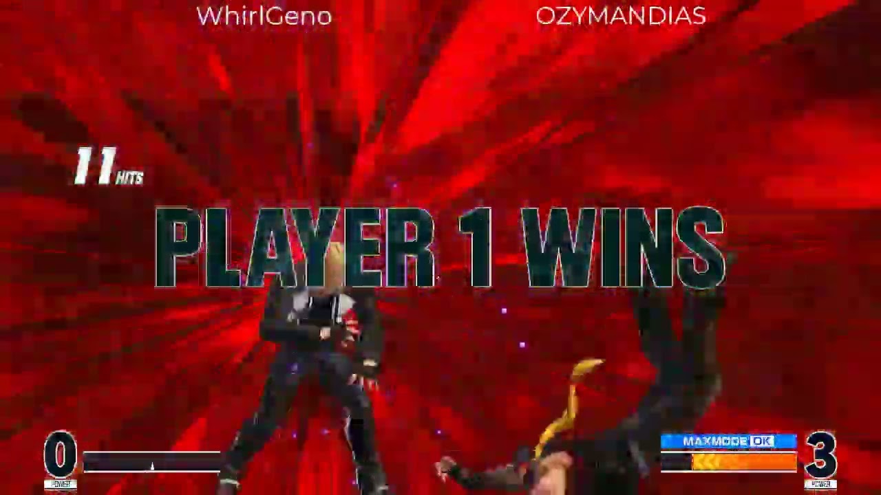 KOF XV  WhirlGeno VS OZYMANDIAS