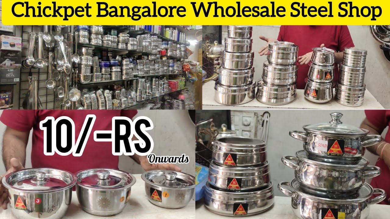 Rs 10/- Onwards #kitchenitems & #returngifts for #wedding #birthday #corporategifts #chickpet steel