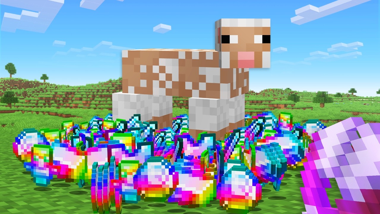 Minecraft, but Shearing Sheep is OP...