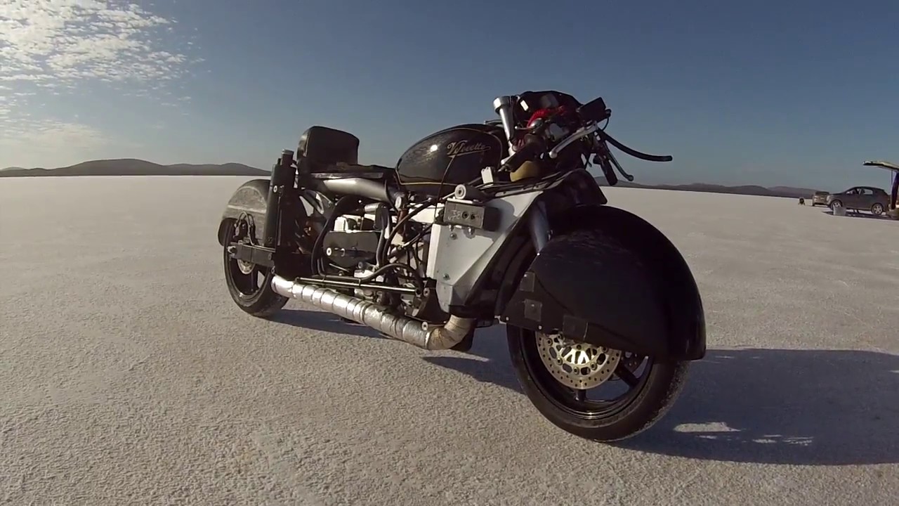 193.061 MPH - Worlds Fastest Velocette & Single Cylinder Anything - Lake Gairdner
