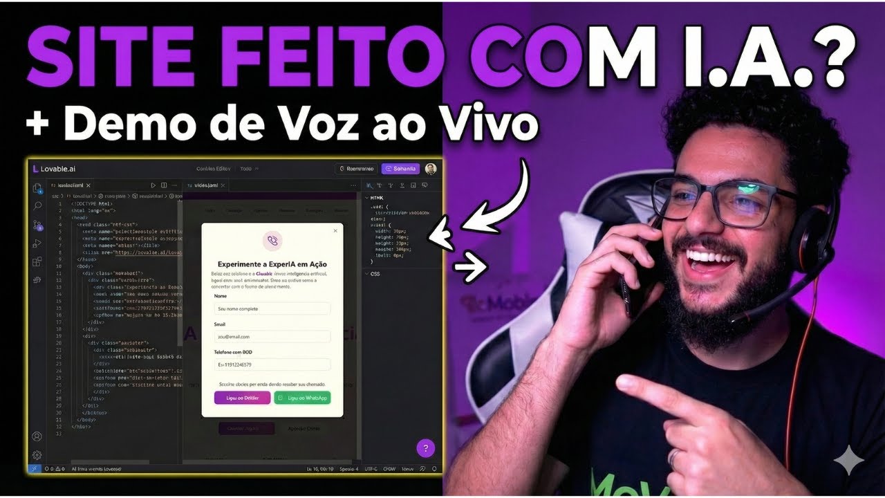 Vibecoding na Prática: Construímos o site da ExperIA sem digitar código + ligação da Experia