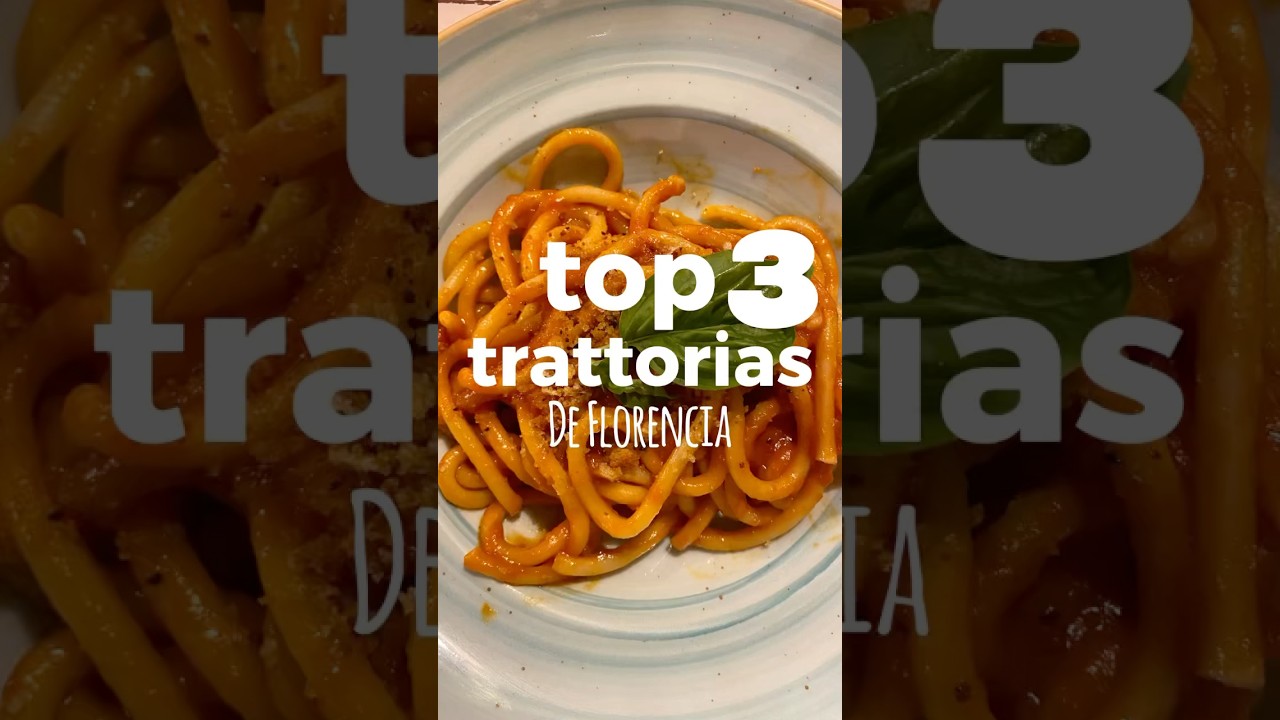 Las MEJORES TRATTORIAS 🍝 de Florencia 🇮🇹📍