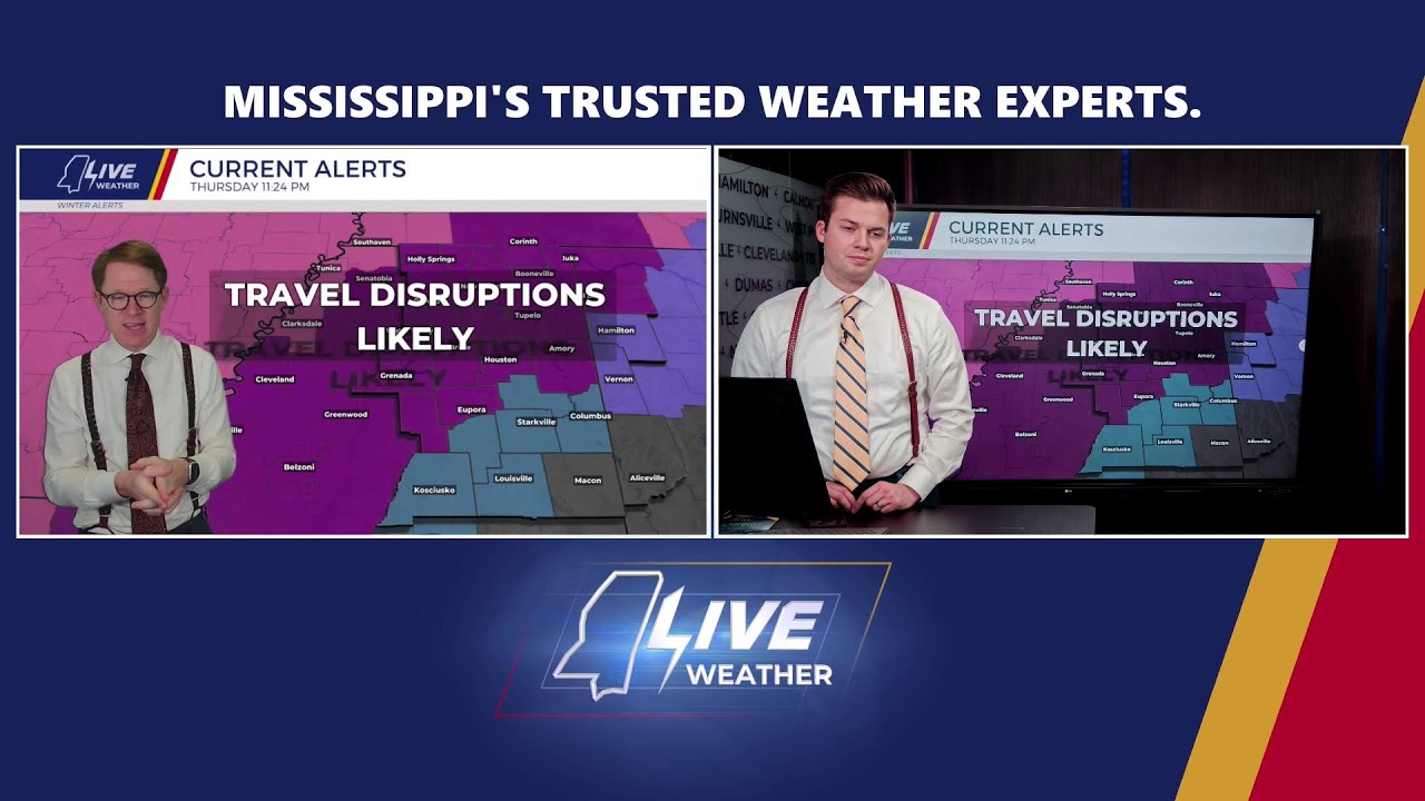 LIVE NOW at 10: Ice Storm Warnings expanded and some thunder possible
