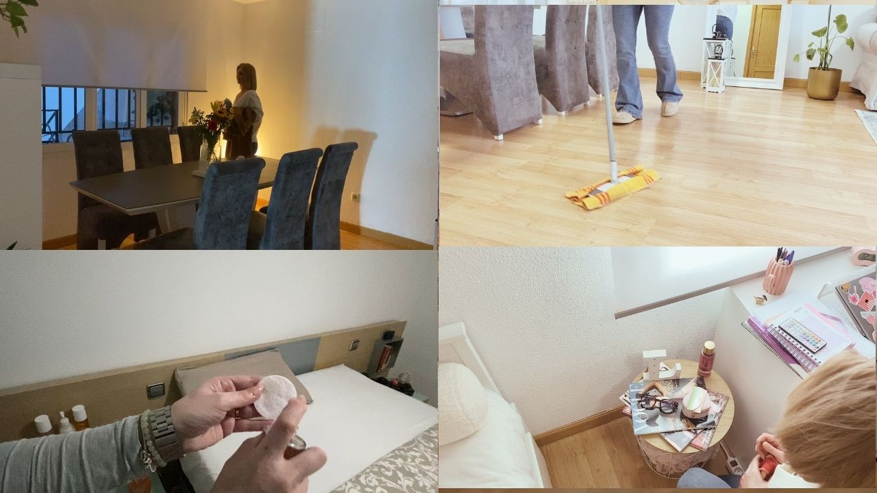 ANTES que AMANEZCA.  Mi RUTINA completa de limpieza + secreto para la almohada