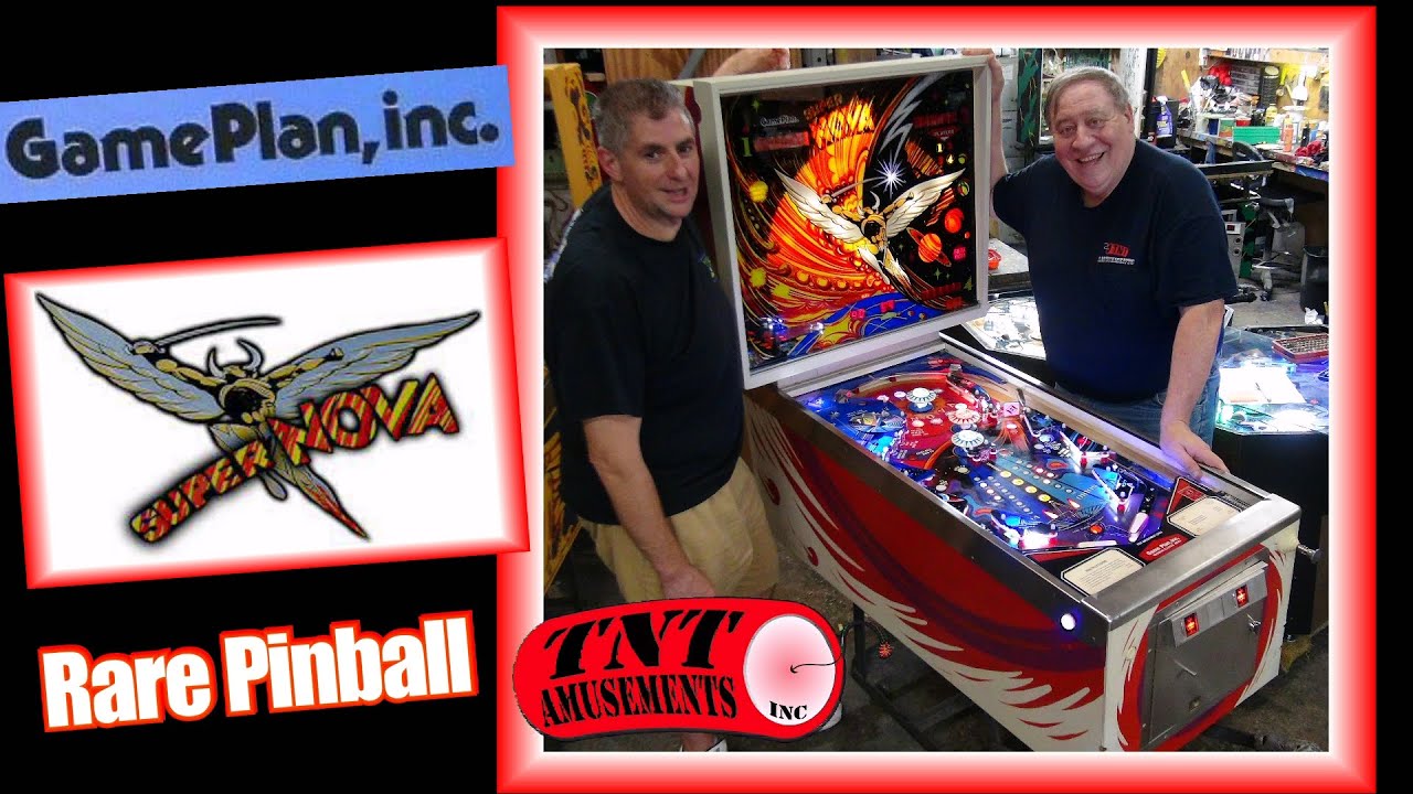 #1722 Rare Game Plan SUPER NOVA Pinball Machine-only 1000 made! - TNT Amusements