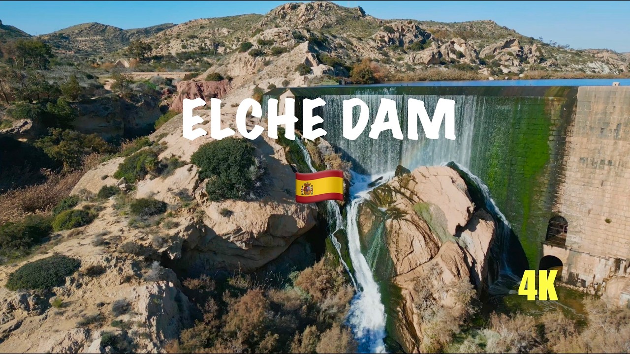 Hidden Waterfall in Spain: Presa del Pantano de Elche | Cinematic Drone 4K