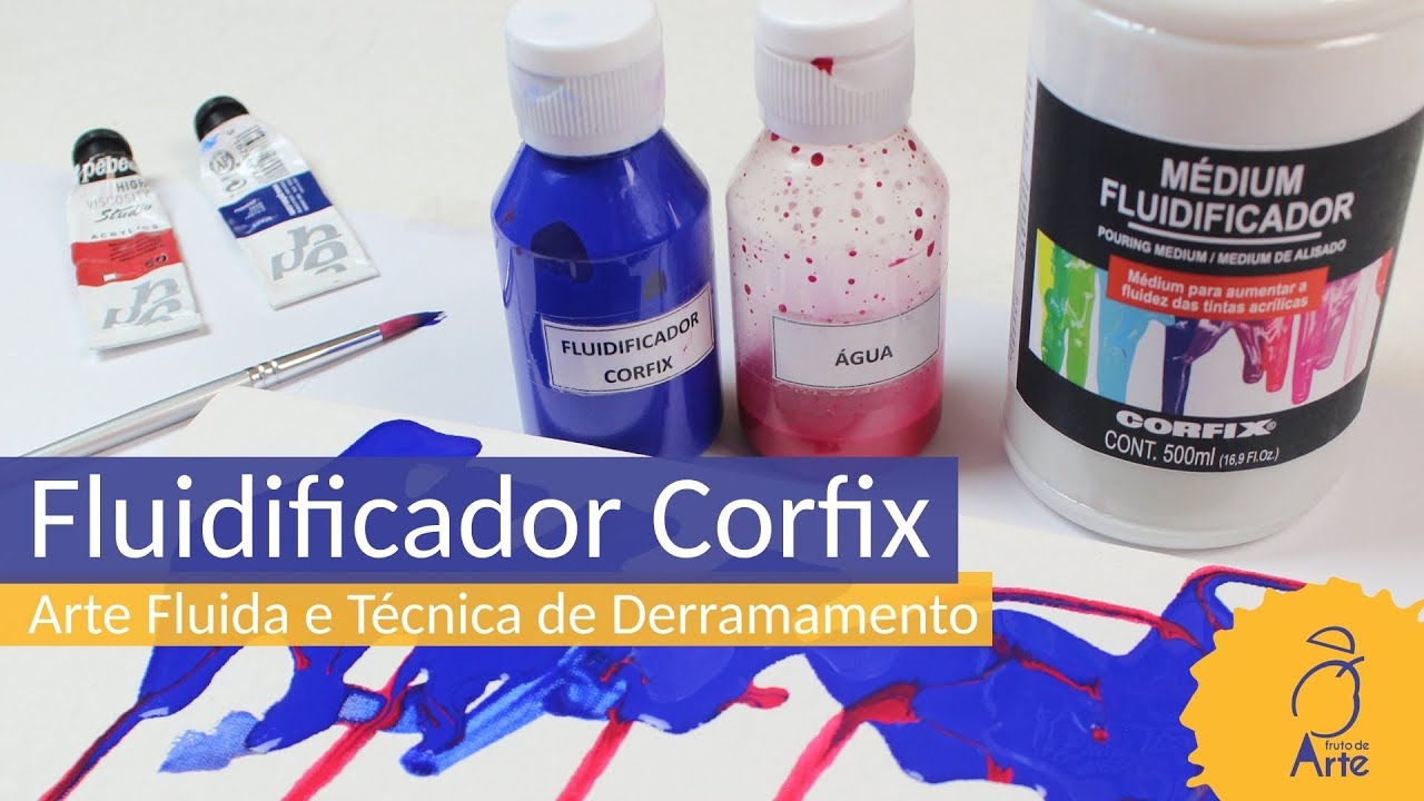 Pintura Fluida em Tela - Fluidificador Acrílico