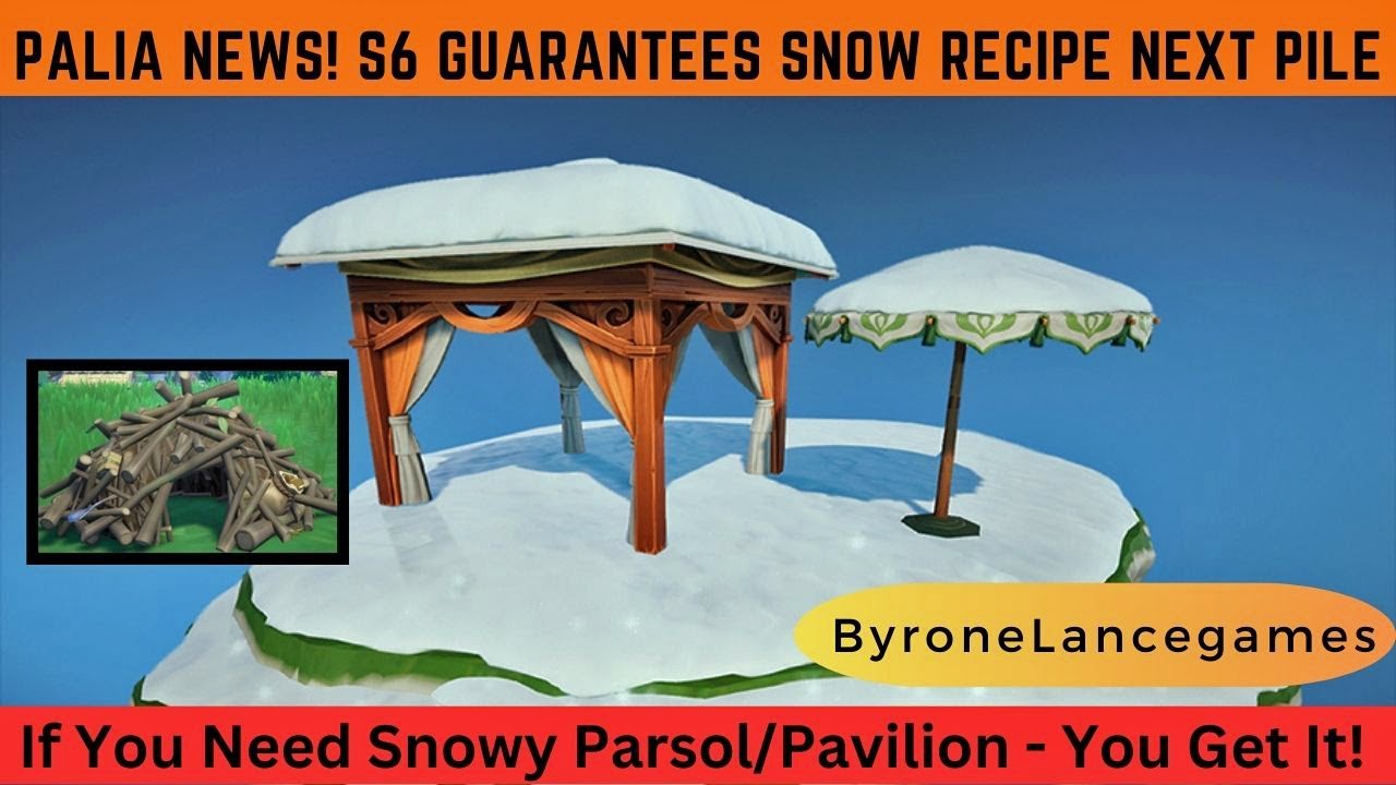 Palia News! S6 just GUARANTEED YOU THE SNOWY RECIPES ON YOUR NEXT PULL at the chappa/flotsam Piles