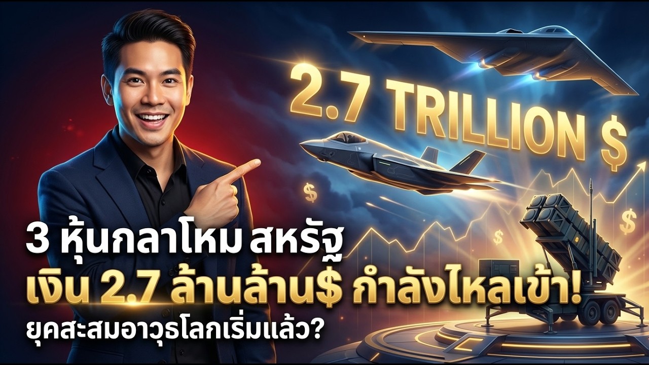 ยุค Global Rearmament เริ่มแล้ว! 3 หุ้นที่ได้อานิสงส์เต็ม ๆ (Lockheed, RTX, Northrop)
