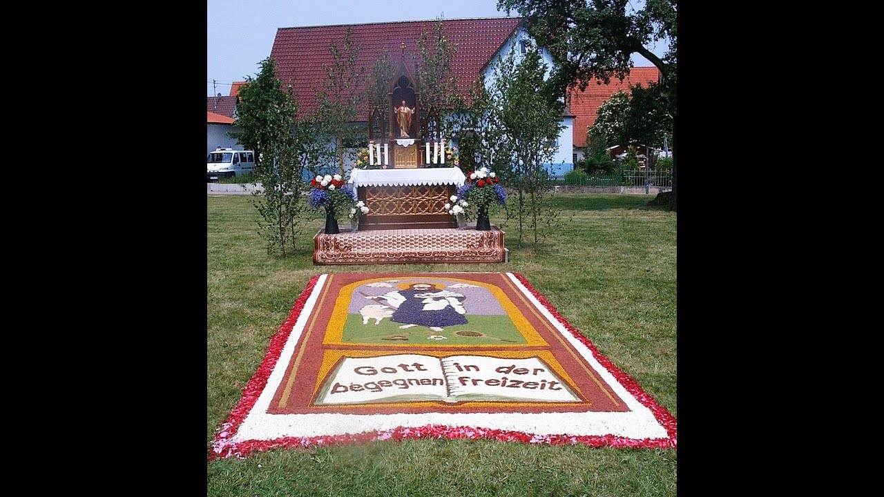 Fronleichnam in Geislingen - Blumenteppiche von 2006 bis 2019