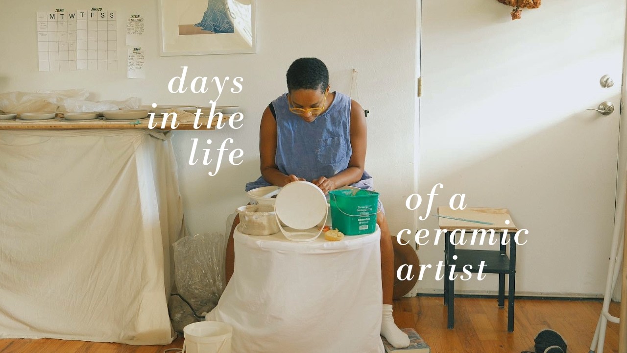 studio vlog | a lot of making pottery at home and a little order packing too 😌