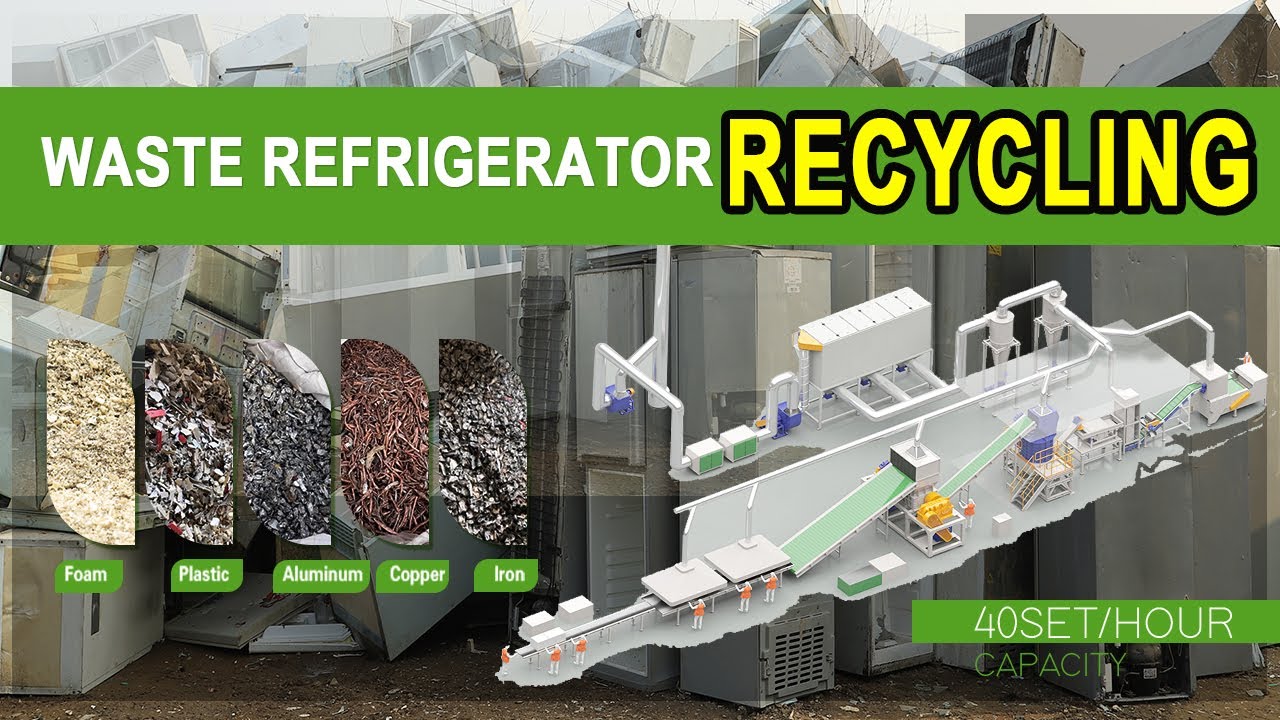 2025 latest Technology Recycling up to 99% | Refrigerator Recycling