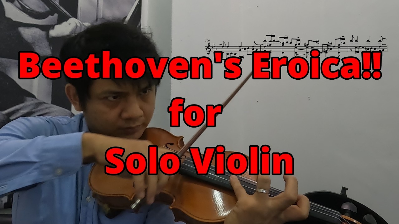 Beethoven's EROICA 1st Movement! On One Violin