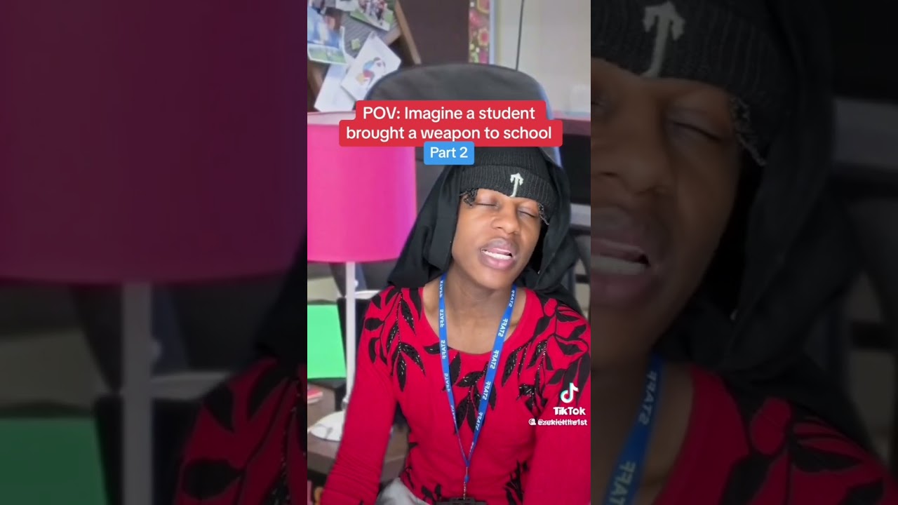 Pov : imagine a student brought a weapon to school