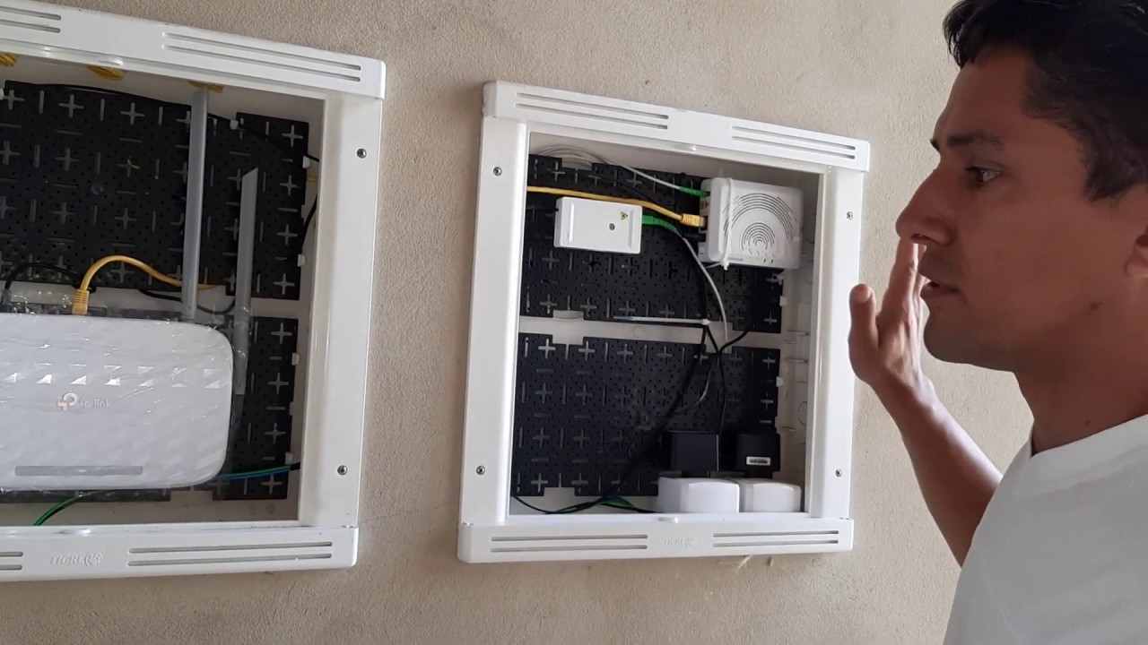 Internet fibra em quadro vdi