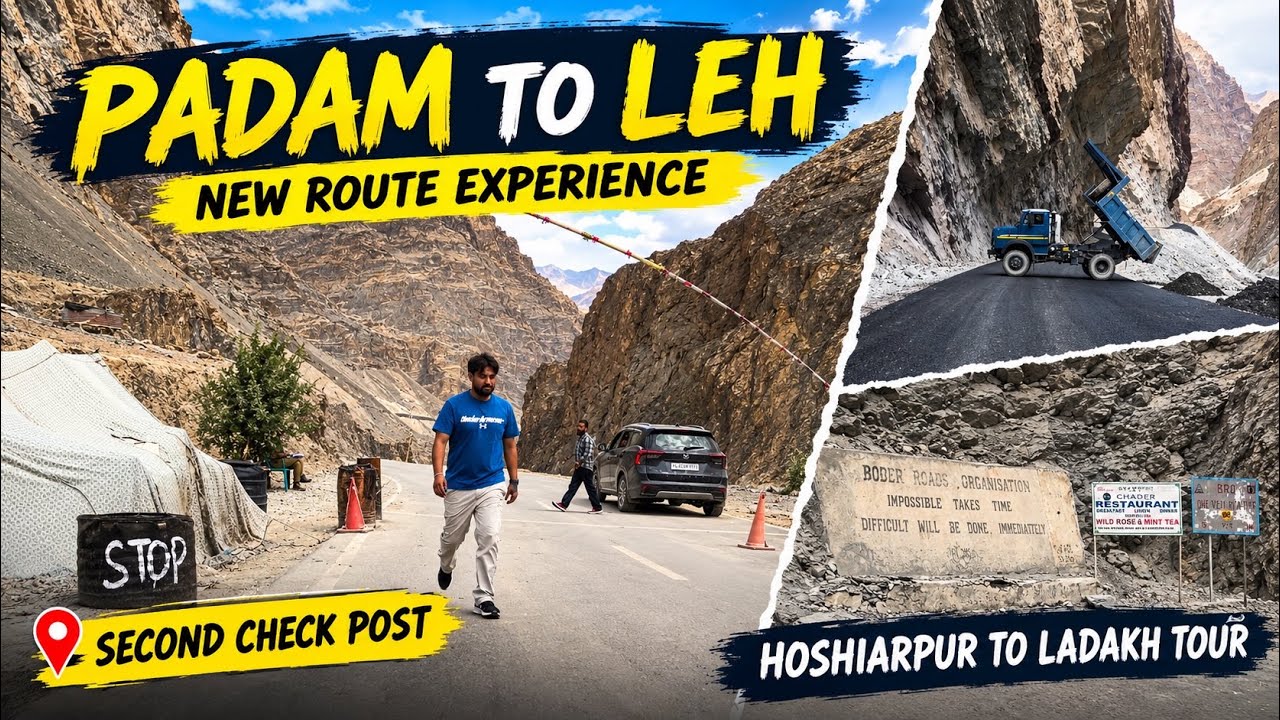 Padum Leh New Route | 2nd Check Post | Zanskar Valley | Hoshiarpur To Ladakh Tour