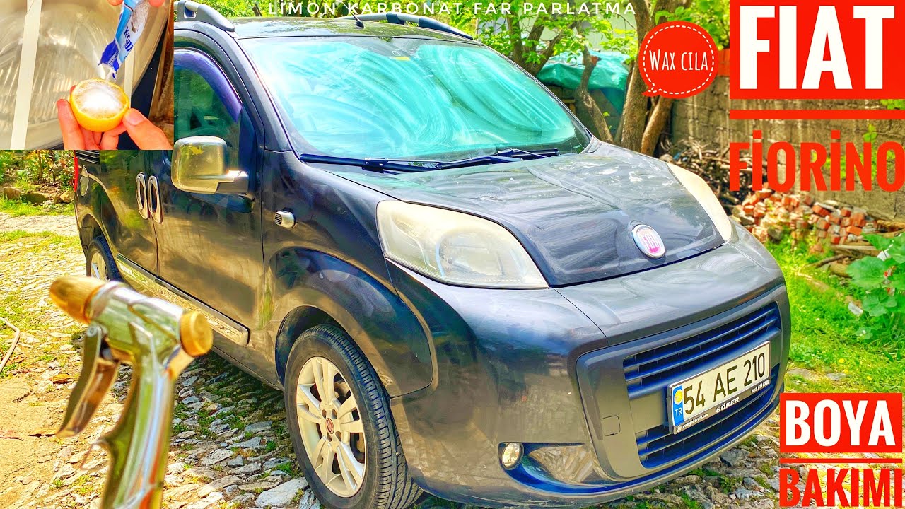 LİMON SARARMIŞ FAR PARLATIR MI? | FİAT FİORİNO BOYA BAKIMI | SU KAYGANLAŞTIRICI CİLA UYGULADIM |VLOG