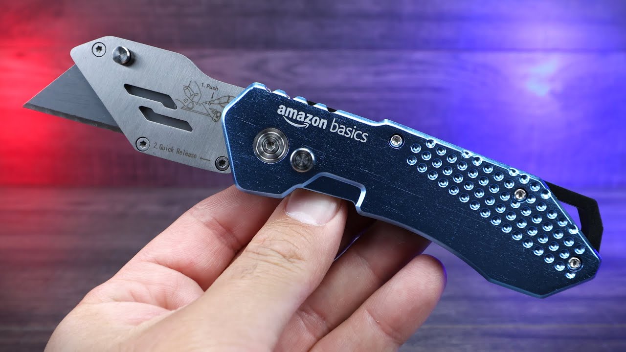 Amazon Basics Folding Utility Knife - This is How it Works