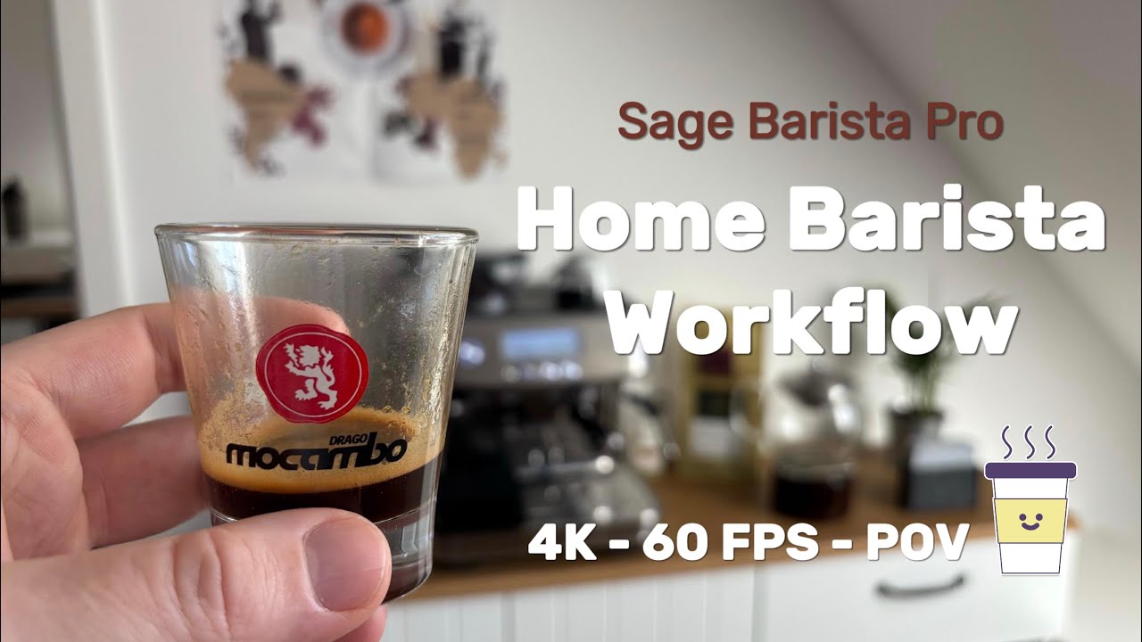 How to Make Barista Coffee at Home | Aesthetic Espresso Workflow | Sage Barista Pro | POV 4K HDR ☕ 🌱