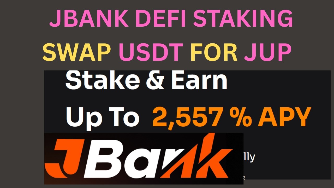 JBANK STAKING: HOW TO SWAP USDT FOR JUP