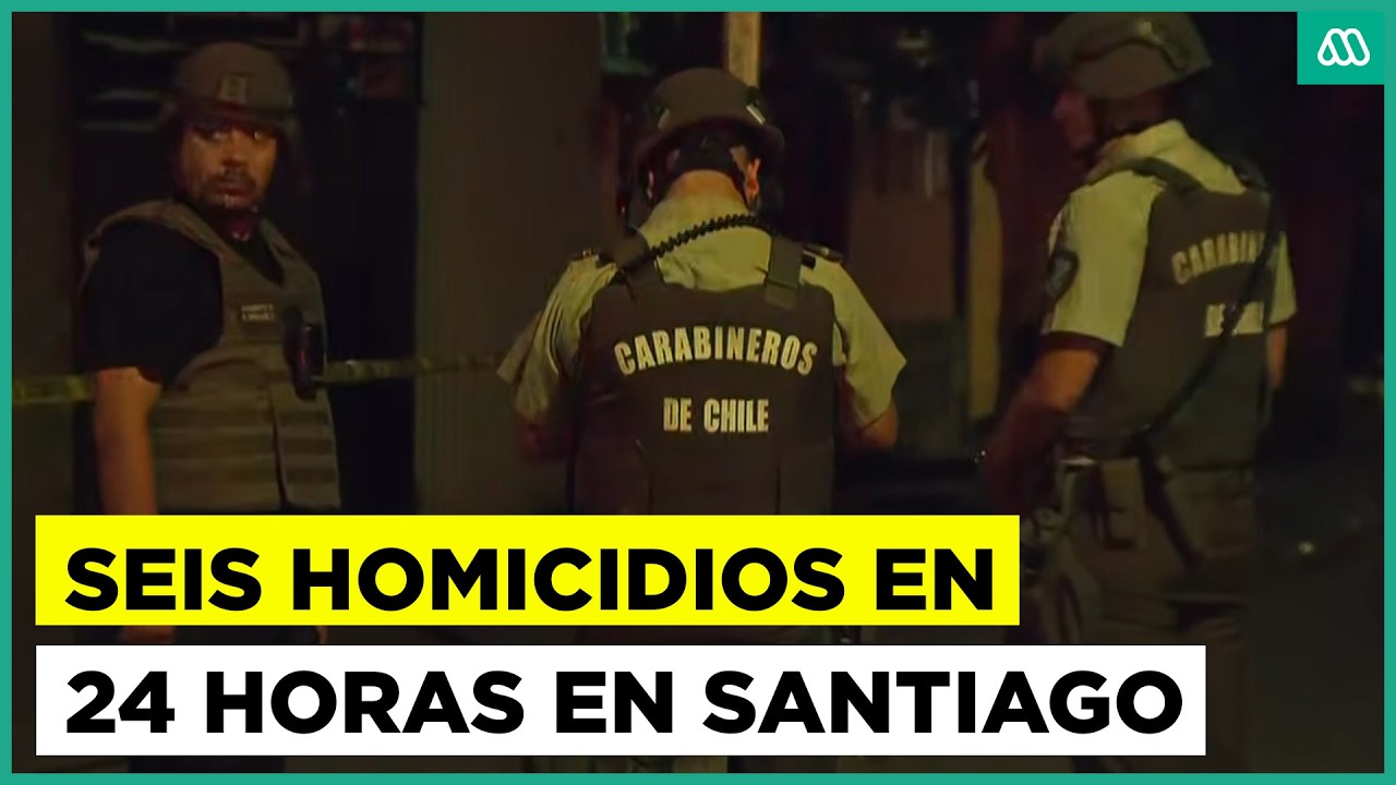 Seis homicidios en 24 horas en la Región Metropolitana