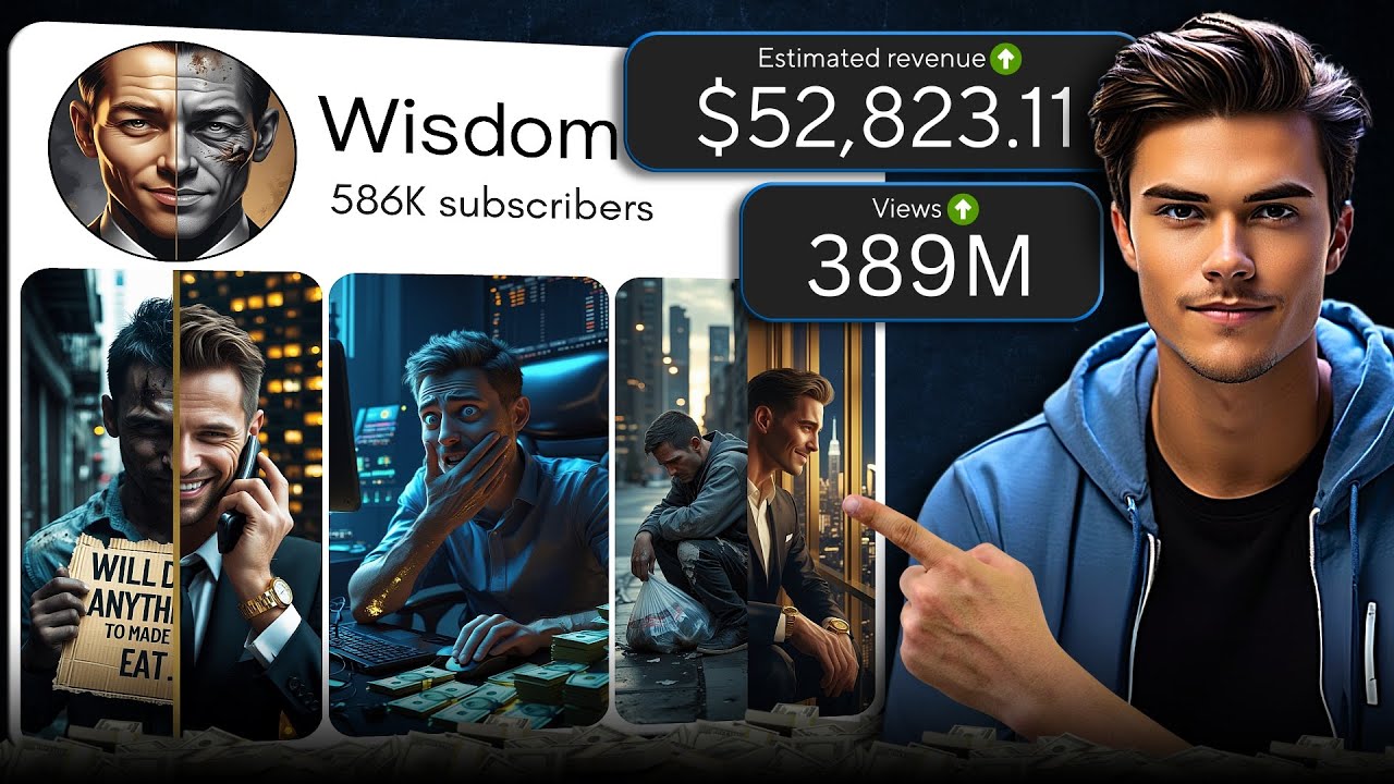 How I Make Viral Wisdom Videos Using Only AI (Full Breakdown!)