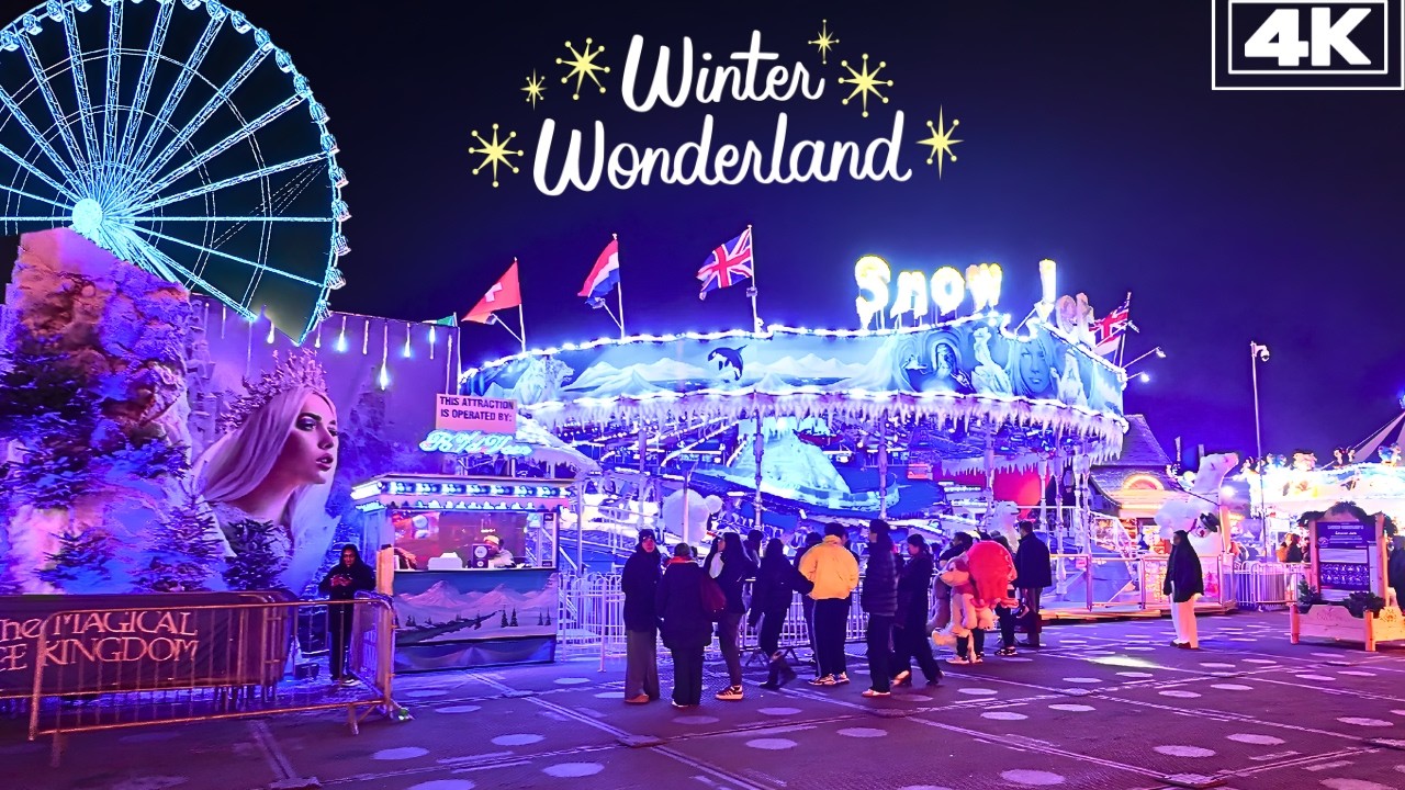London's Hyde Park Winter Wonderland 2025 | Best destination for festive fun in London 🎡🎄✨ | 4K HDR