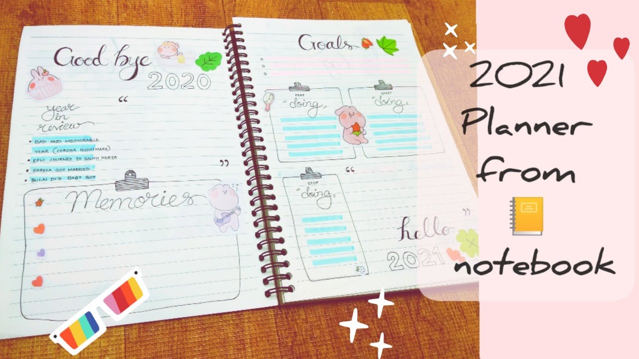 2021 DIY Planner from Notebook
