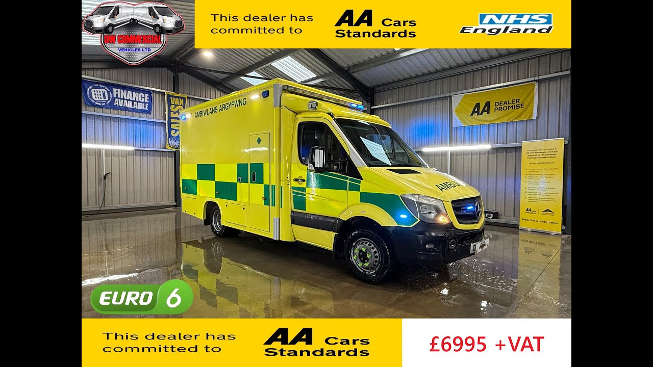 2016 16 Reg Mercedes Sprinter 519 CDI MWB Automatic Ex-NHS Ambulance Service 246K