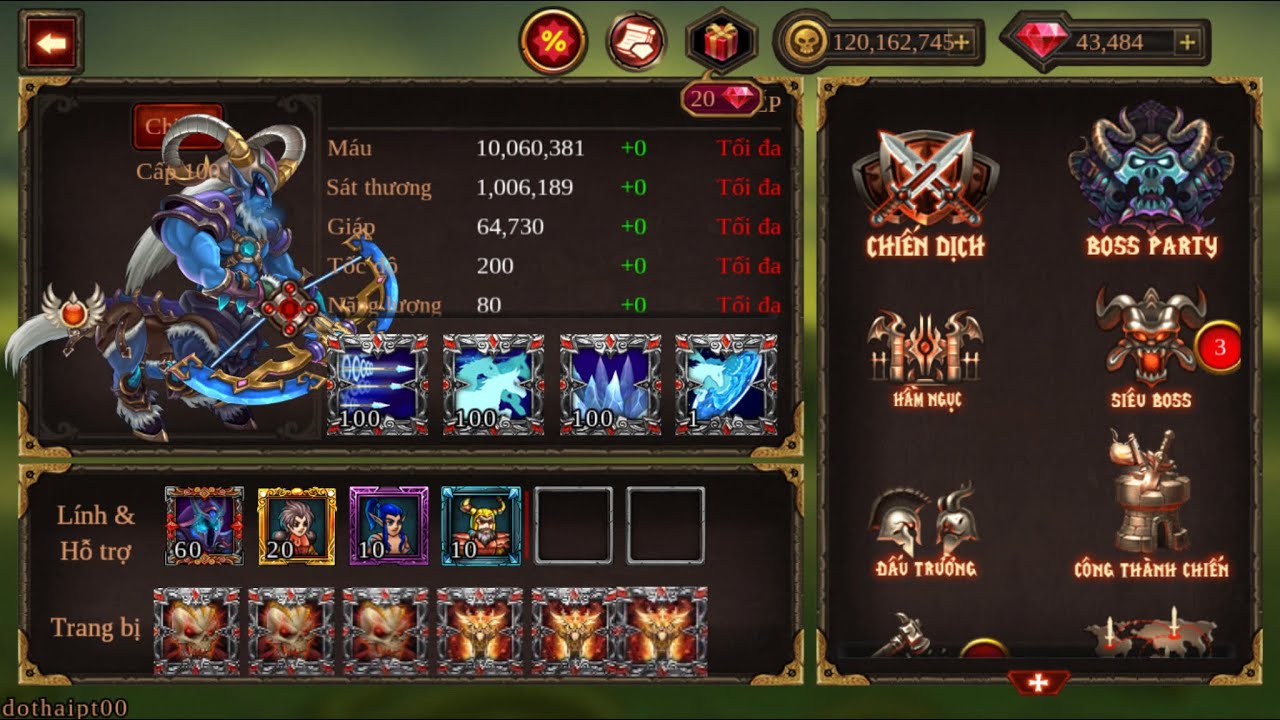 [epic heroes war] cầm chiron 100 c&acirc;n cả sever😈☠️