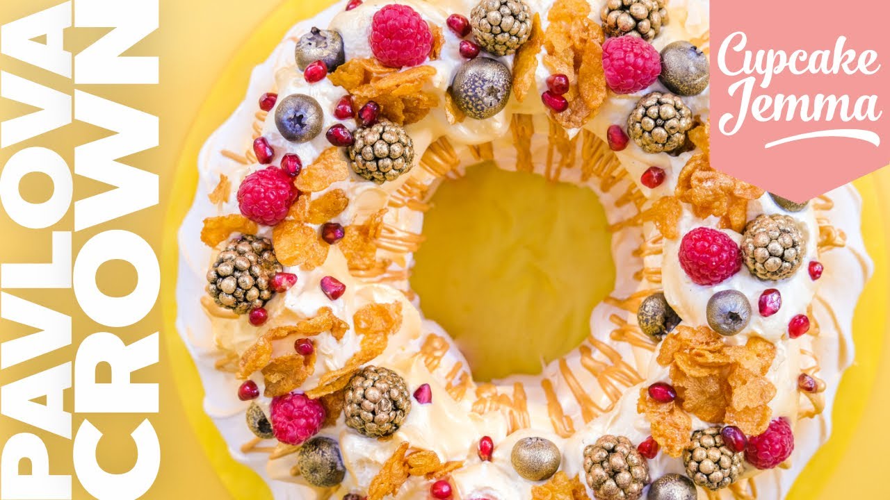 Celebration fresh fruit Pavlova fit for a King! 👑 | Cupcake Jemma Recipe