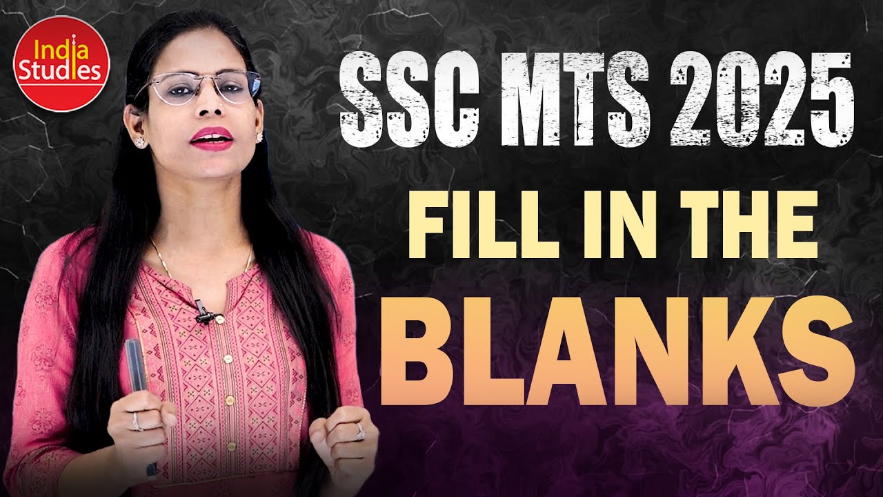 SSC MTS 2024 Fill in the blanks  || 2019 to 2023 || With Soni Mam