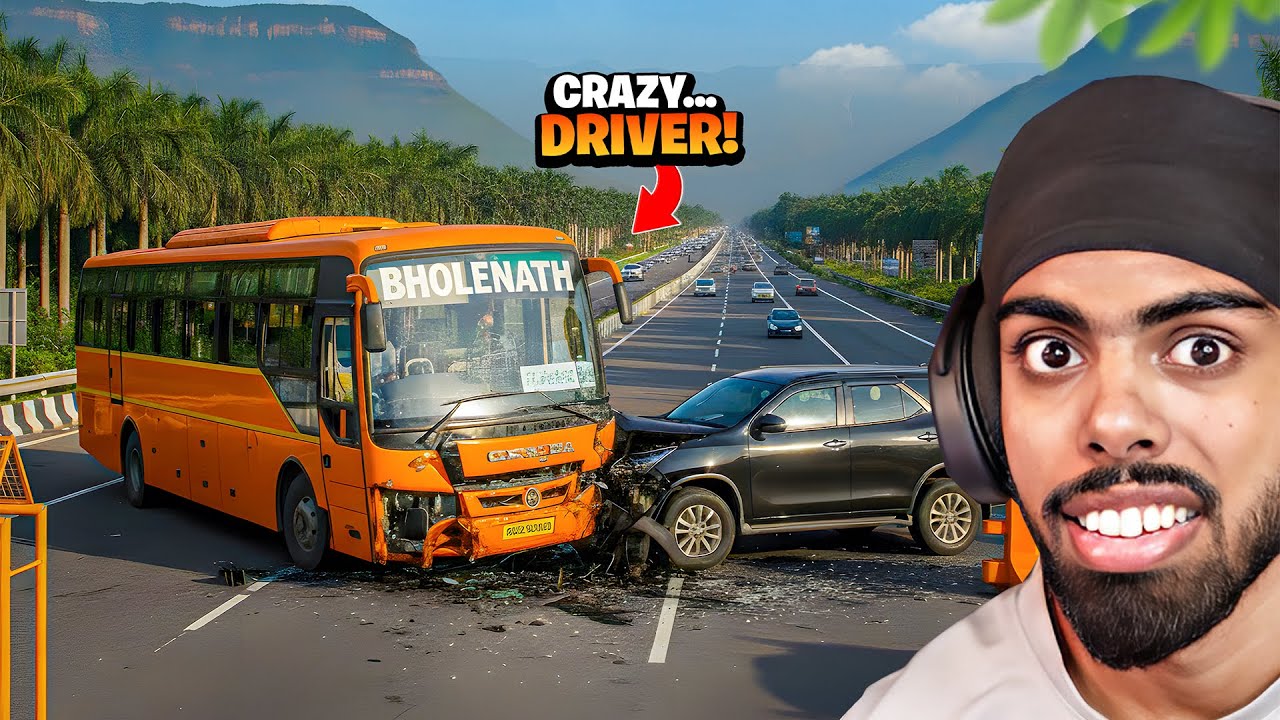 BUS VS INDIAN HIGHWAYS...
