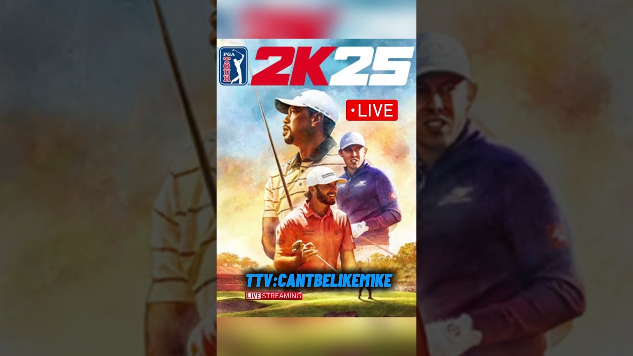 We&rsquo;re playing PGA Tour 2K25! On Stream! Come hang out! #golf #shorts #youtubeshorts #gaming