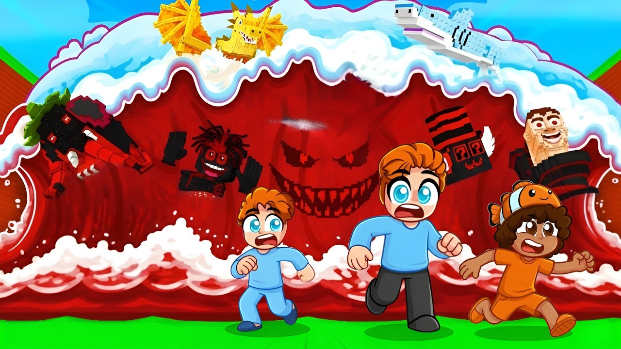 Vi Hittade En BANNAD SERVER I Escape Tsunami For Brainrots!