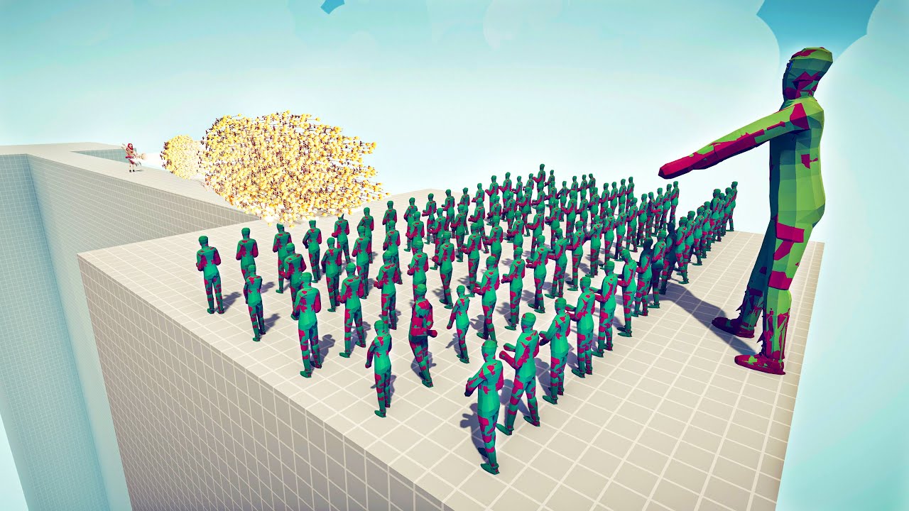 100x ZOMBIE + GIANT vs EVERY GOD - Totally Accurate Battle Simulator TABS
