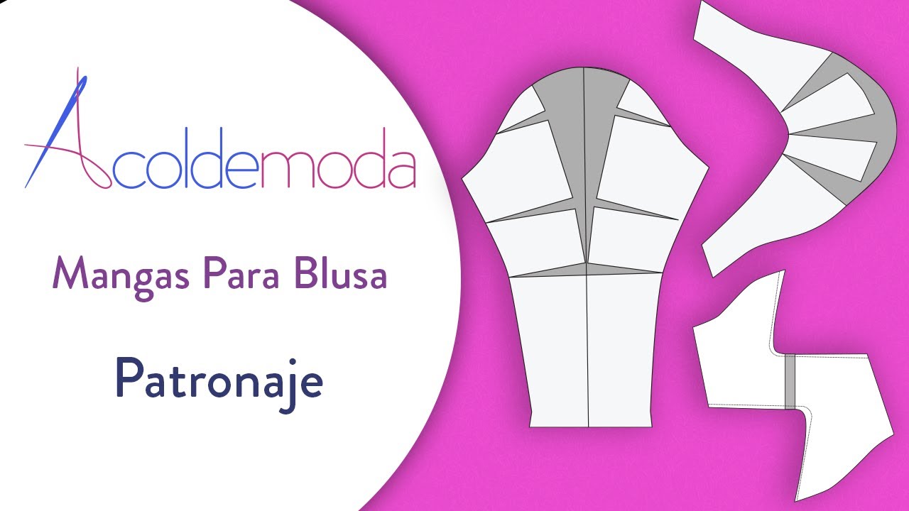 Clase 19: PATRÓN DE MANGAS PARA BLUSA - Tulipan, drapeada, lolita, larga  - Paso a Paso- DIY