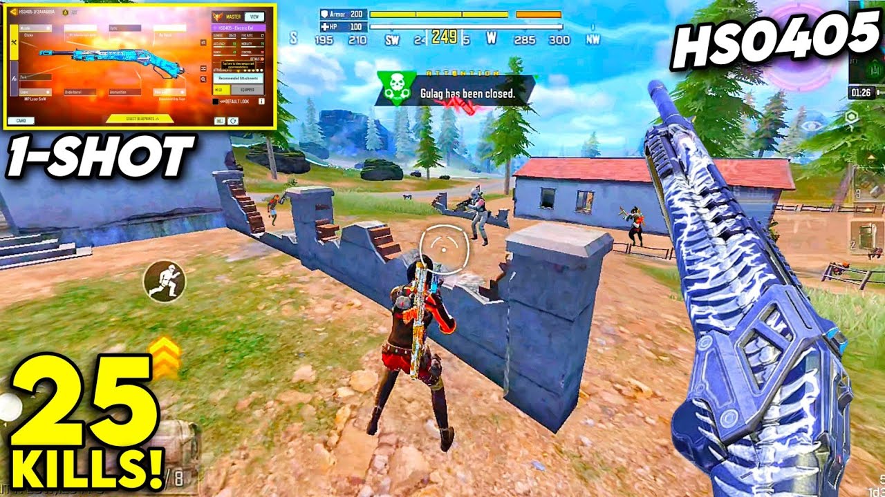 1 SHOT 🤯 BEST HS0405 GUNSMITH CODM BR | HS0405 GUNSMITH BR 