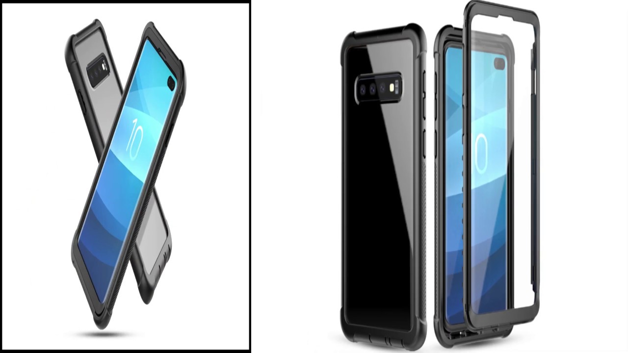 Galaxy S10 Plus Case Built in Screen Protector Heavy Duty Cover Protection