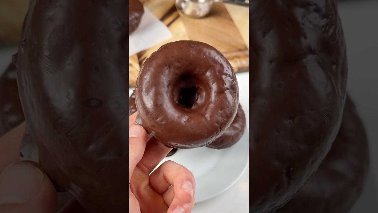 Healthy High Protein Chocolate Donuts 🍩🍫😋