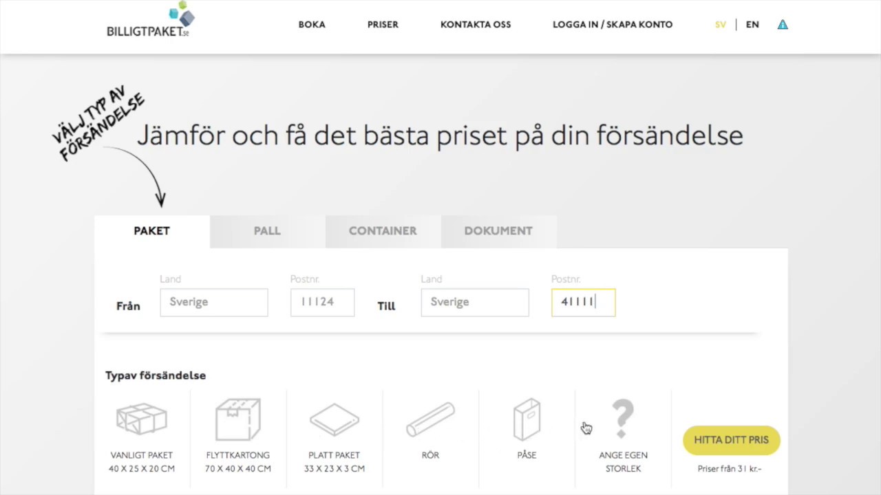 Skicka paket med Postnord [2020] - www.paket.se
