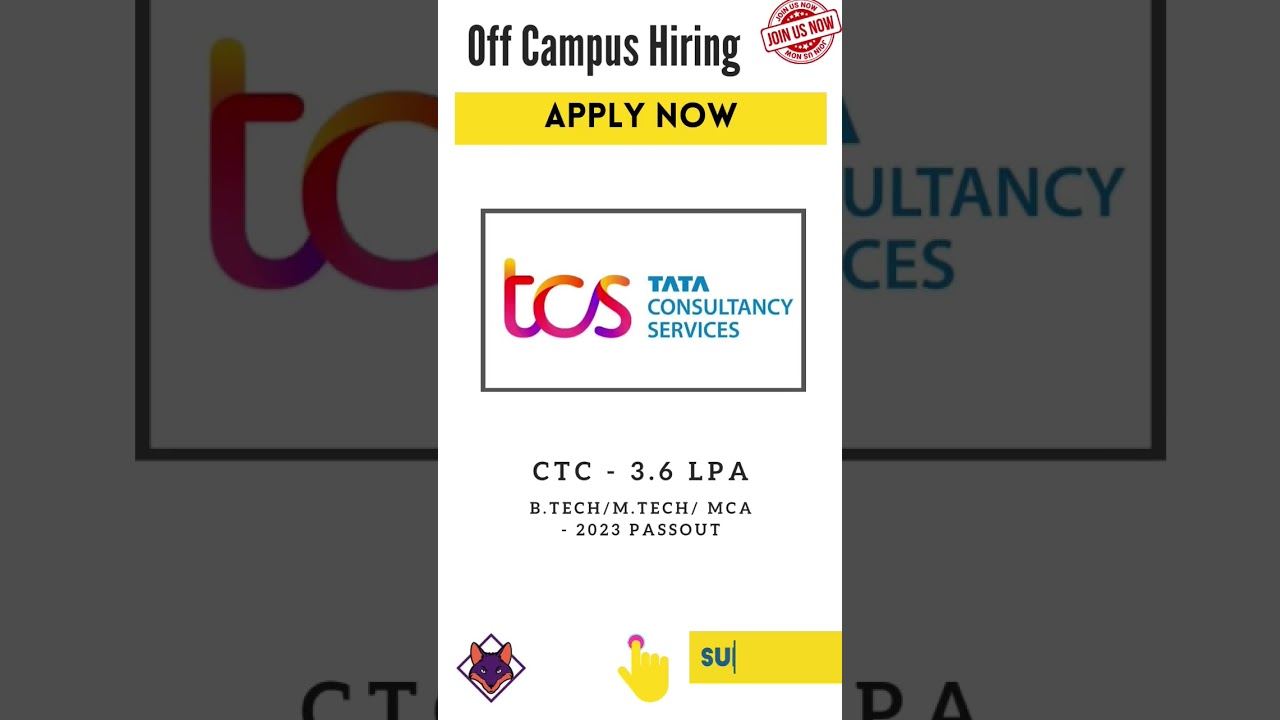 TCS off campus hiring | hiring for freshers | freshers job 2023
