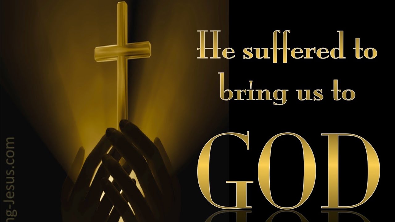 David Radcliffe ~ The suffering Saviour. 1 Peter 3 v 18