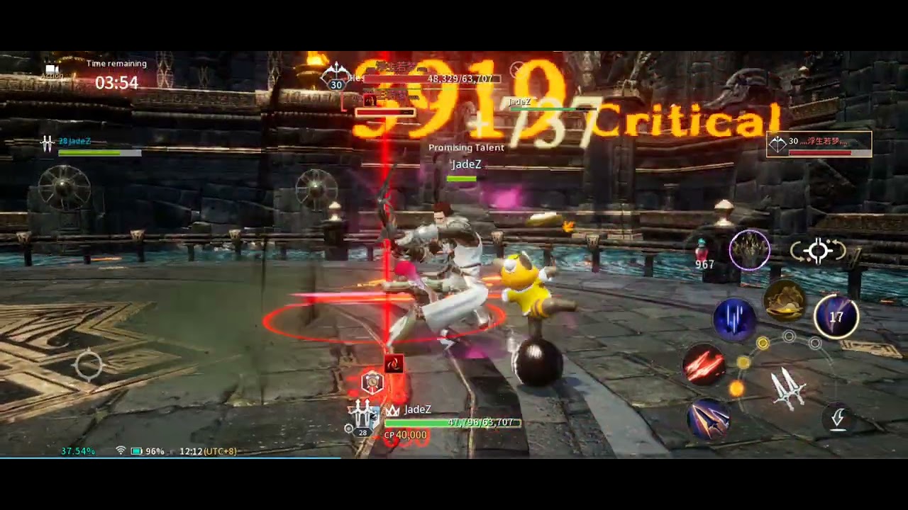 Traha global PVP mode dual blade assassin vs archer class.