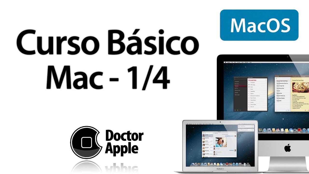 Curso Mac B&aacute;sico Apple Gr&aacute;tis - Aprenda a usar o Mac 1/4